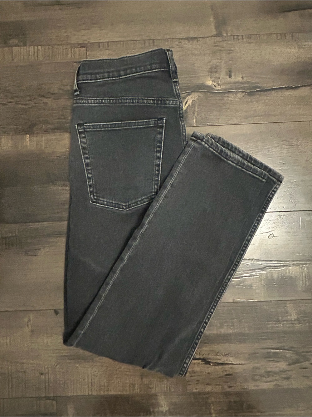 Everlane Straight-Leg Black Jeans